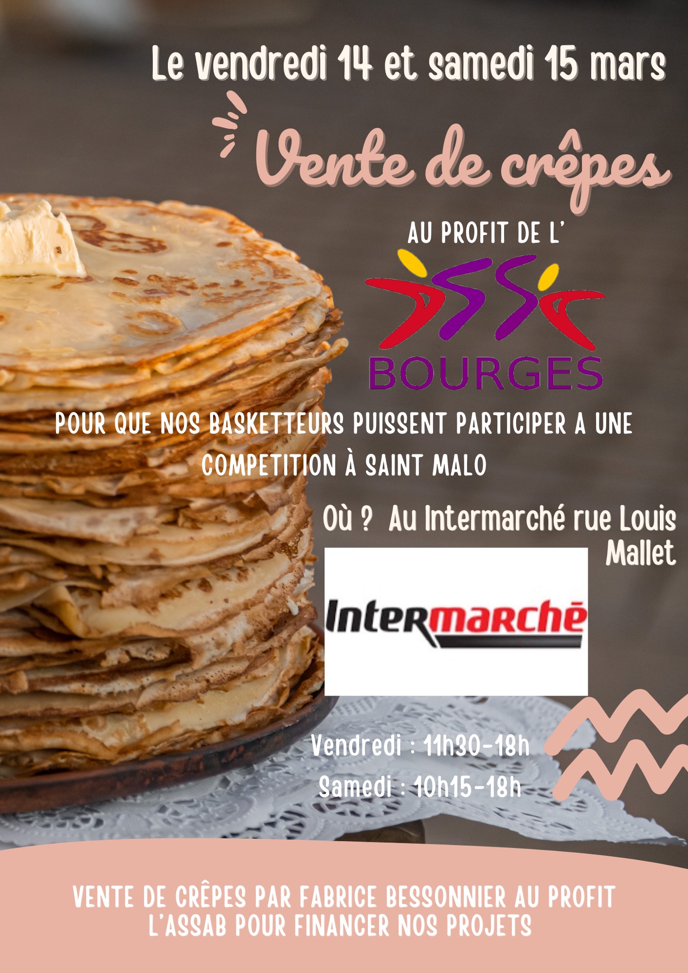 Vente de crêpes au profit de l’ASSAB